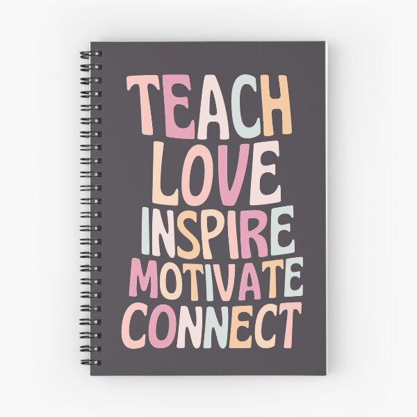 Item preview, Teach Love Inspire Motivate Connect Retro designed and sold by SunfullyYours.