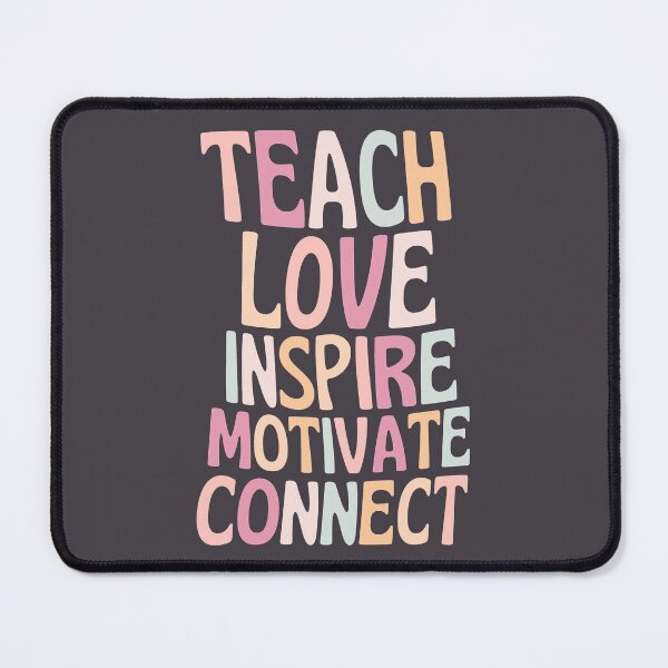 Item preview, Teach Love Inspire Motivate Connect Retro designed and sold by SunfullyYours.