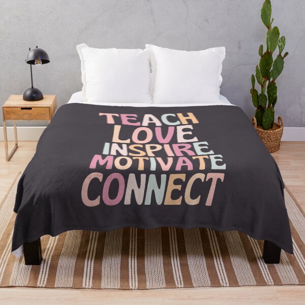 Item preview, Teach Love Inspire Motivate Connect Retro designed and sold by SunfullyYours.