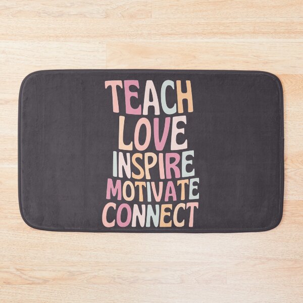 Item preview, Teach Love Inspire Motivate Connect Retro designed and sold by SunfullyYours.