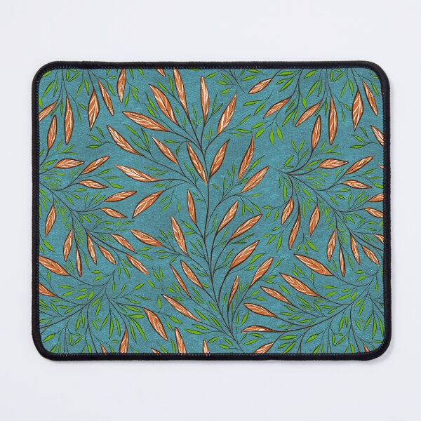Item preview, Leaves pattern - sea blue designed and sold by Limones-Design.