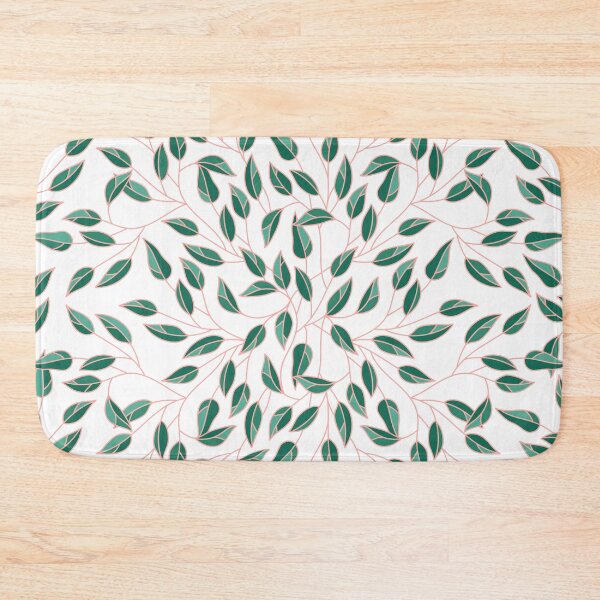 Item preview, Leaves Pattern (Pink, Teal and White) designed and sold by ObsidianDaz.