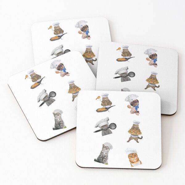 Item preview, Funny Chef Cat Sticker Pack Set, Willow Days designed and sold by avit1.
