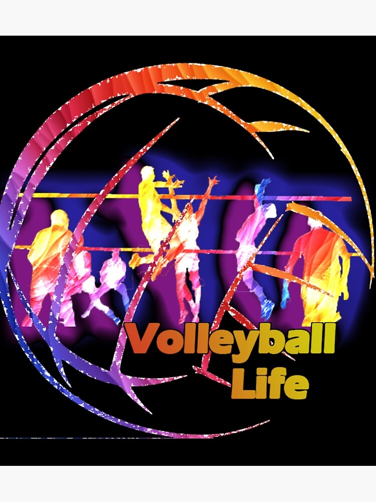"Volleyball Life Sticker" Poster for Sale by marisannogm Redbubble