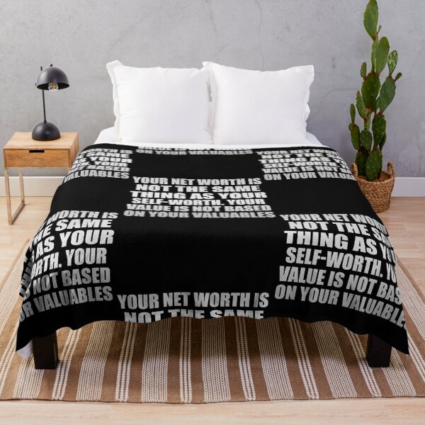 Item preview, Your net worth is not the same thing as your self-worth. Your value is not based on your valuables T designed and sold by KellyJone53592.