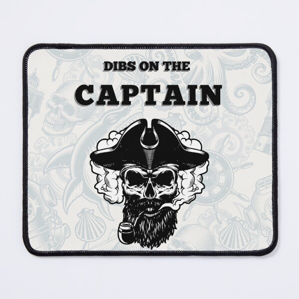 Item preview, Dibs on the captain: Pirate skull smoking pipe designed and sold by HA  Design.
