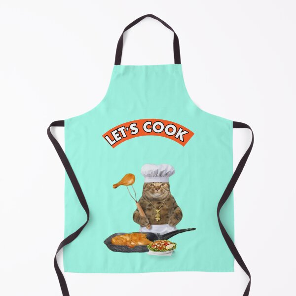 Item preview, Let's Cook, Funny Cat Chef Frying Chicken, Willow Days designed and sold by avit1.