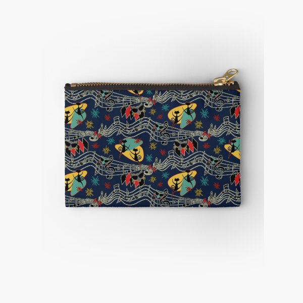 Item preview, Rockabilly Cool Cats on Navy designed and sold by bmfabricdesigns.