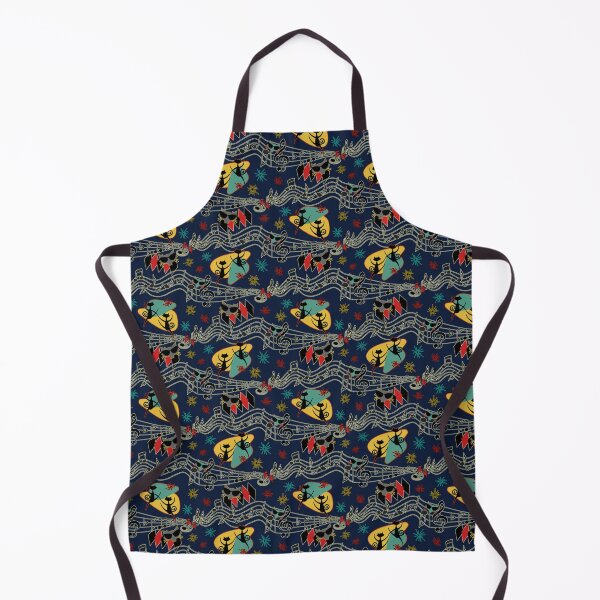 Item preview, Rockabilly Cool Cats on Navy designed and sold by bmfabricdesigns.