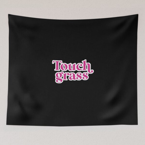 Item preview,  Touch grass Pink designed and sold by birchwoodgreen.