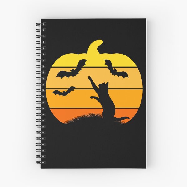 Item preview, Black Cat with bats on pumpkin silhouette designed and sold by catladyjoy.