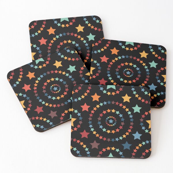 Item preview, Rainbow Stars on Black designed and sold by zeljkica.