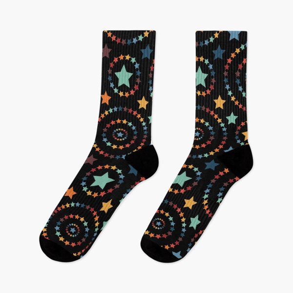 Item preview, Rainbow Stars on Black designed and sold by zeljkica.