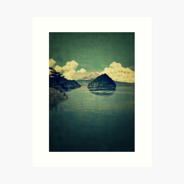 Item preview, Distant Blues - Nature Landscape designed and sold by Kijiermono.