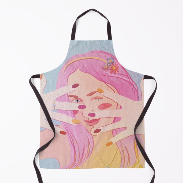 Item preview, a girl with pink hair and a bright manicure designed and sold by Kosinskaya.