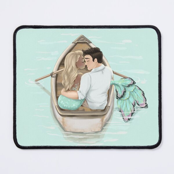 Item preview, Couple Mermaid Valentines Day Love Romantic Night Engagement Anniversary Marriage designed and sold by CreativeBu.