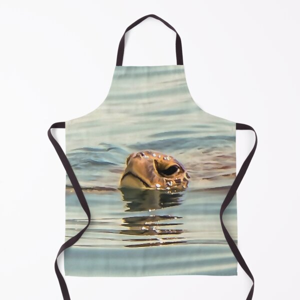 Item preview, Head Above Water Turtle Ocean Wildlife Art designed and sold by taiche.
