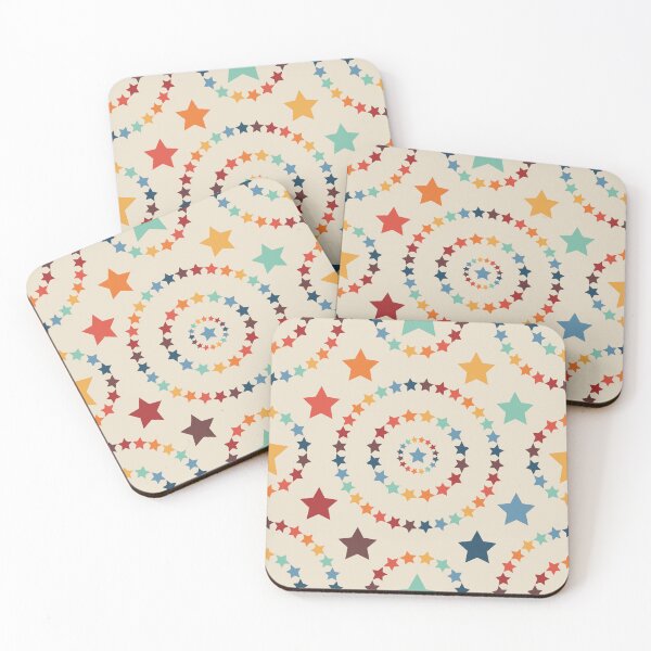 Item preview, Rainbow Stars on Cream designed and sold by zeljkica.