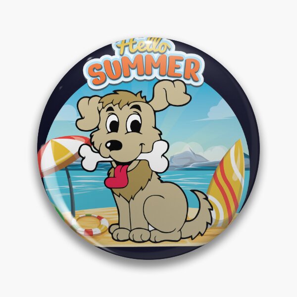 Item preview, Funny Dog Summer Beach Graphic Sky Design  designed and sold by zoripet Store.