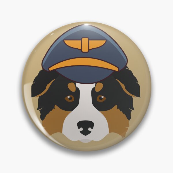 Item preview, Australian Shepherd Pilot Dog designed and sold by flight-apparel.