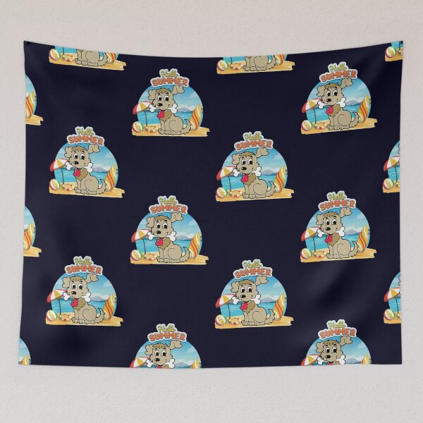 Item preview, Funny Dog Summer Beach Graphic Sky Design  designed and sold by zoripet Store.