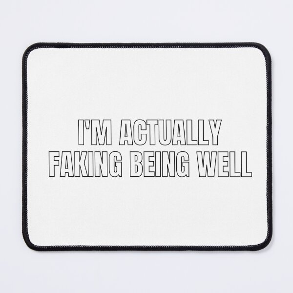 Item preview, I'm Actually Faking Being Well Funny Spoonie Mug Chronic Illness Autoimmune Disease designed and sold by positivelyrheum.