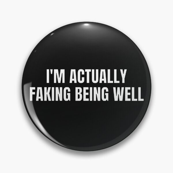 Item preview, I'm Actually Faking Being Well Funny Spoonie Mug Chronic Illness Autoimmune Disease designed and sold by positivelyrheum.
