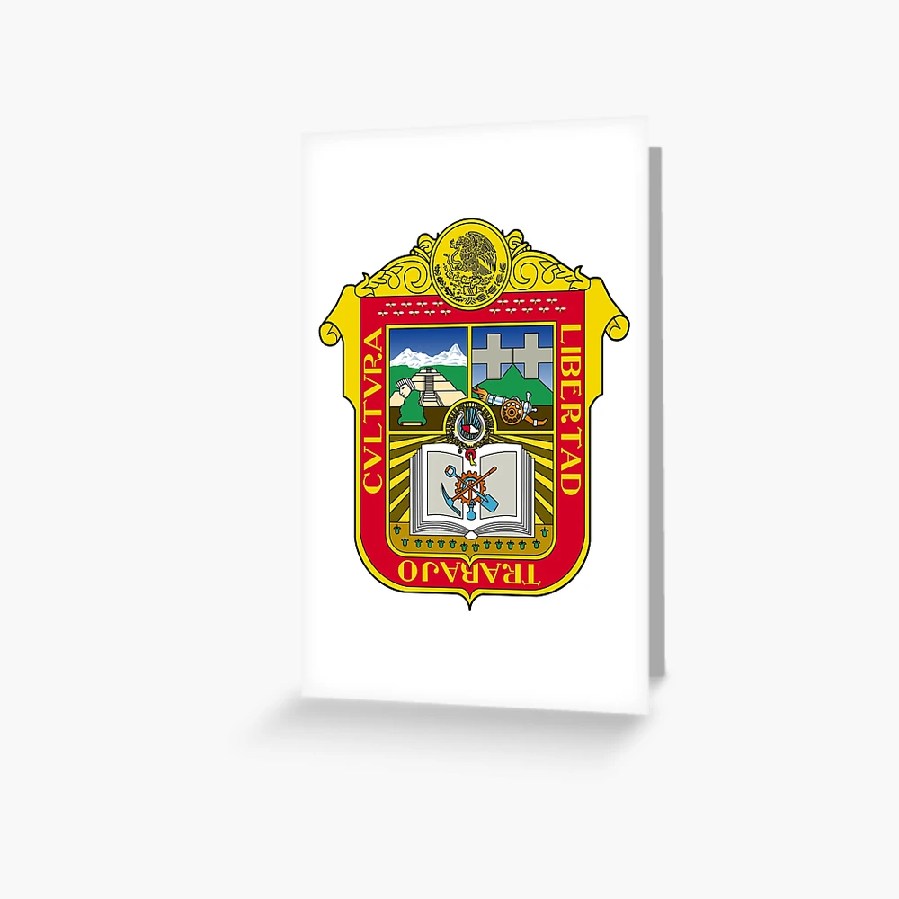 Chihuahua (state) coat of arms, Mexico Greeting Card for Sale by Tonbbo