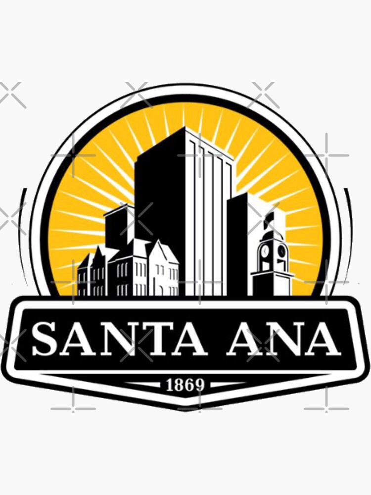 "City of Santa Ana" Sticker for Sale by jorgemdo | Redbubble