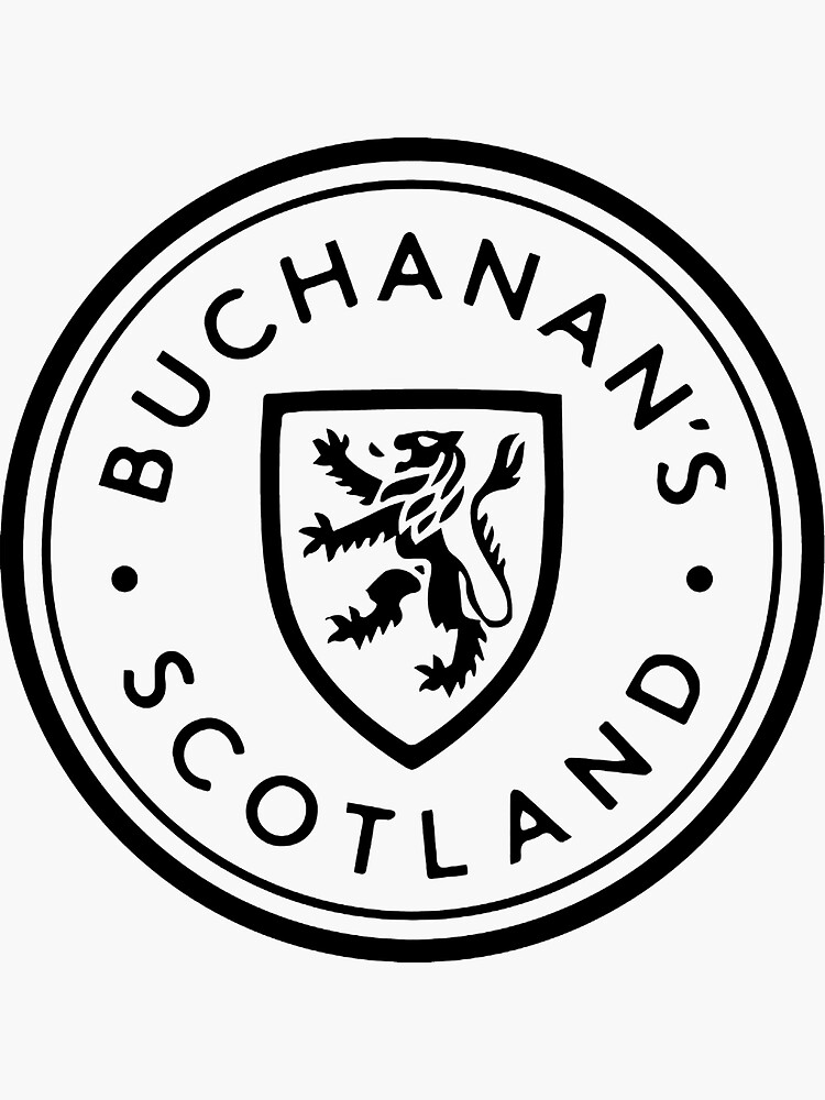 "buchanan, whiskey, buchanans, scotch whisky, whisky," Sticker for Sale