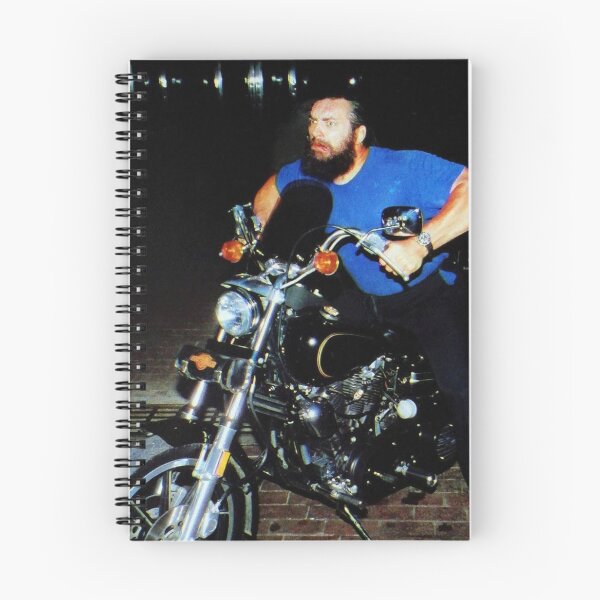 Item preview, Bruiser Brody on a bike designed and sold by MMA-Japan.