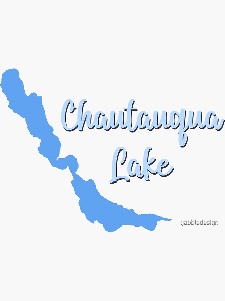 "Chautauqua Lake" Sticker for Sale by gabbledesign Redbubble