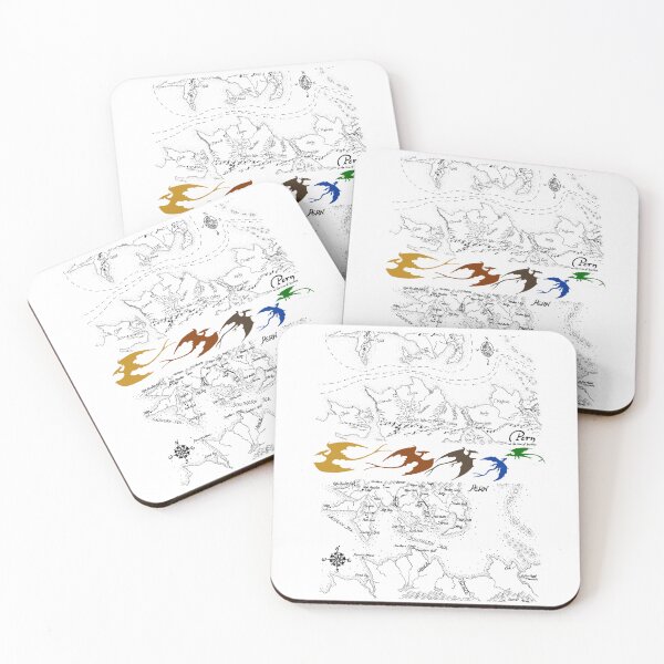 Item preview, Dragonriders of Pern Maps (White Background) designed and sold by doodlesbyCara.