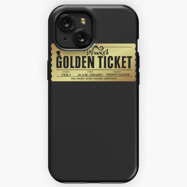 Golden Ticket Willy Wonka iPhone Case sold by Barka, SKU 91834599