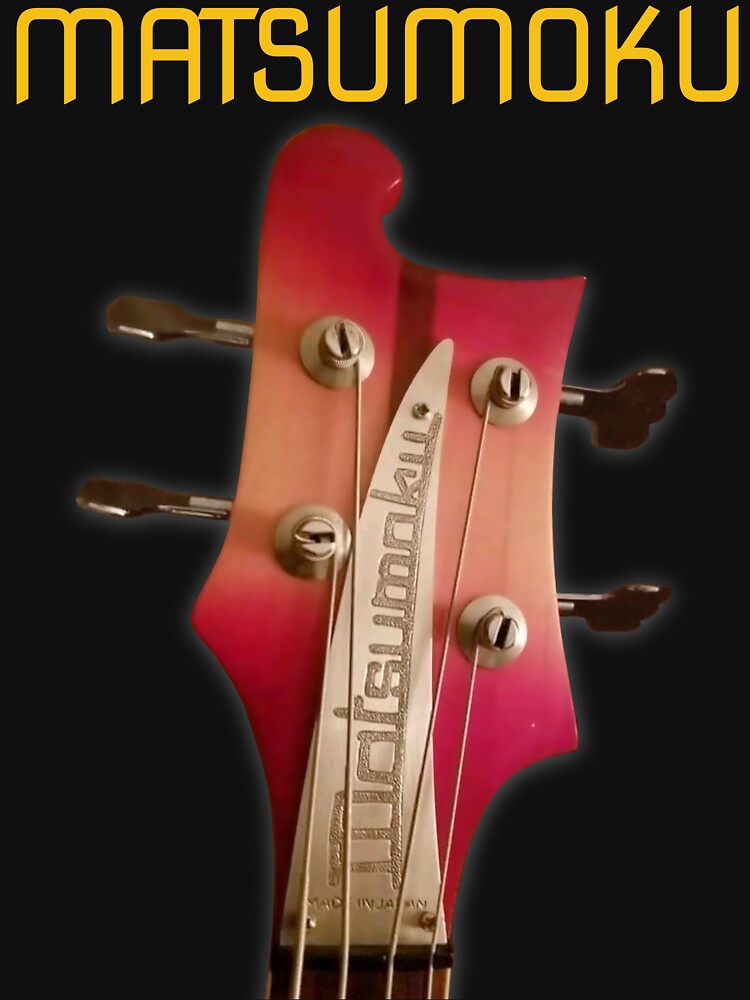 "Matsumoku logo with a RB750 bass headstock for a fans of vintage