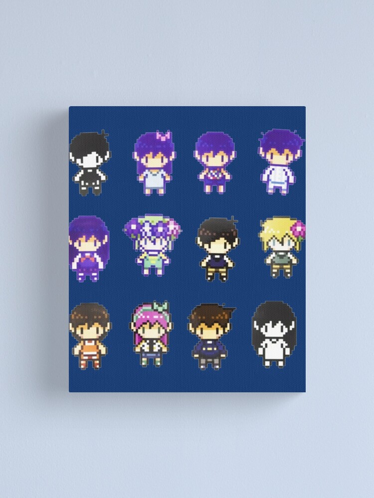 Omori RPG Game Sunny and Basil Perler Keychain or Magnet or Pin or Sprite