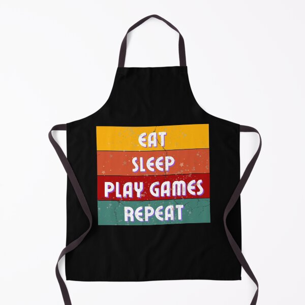 Item preview, Eat Sleep Play Games Repeat Retro design designed and sold by TreetopStudios.