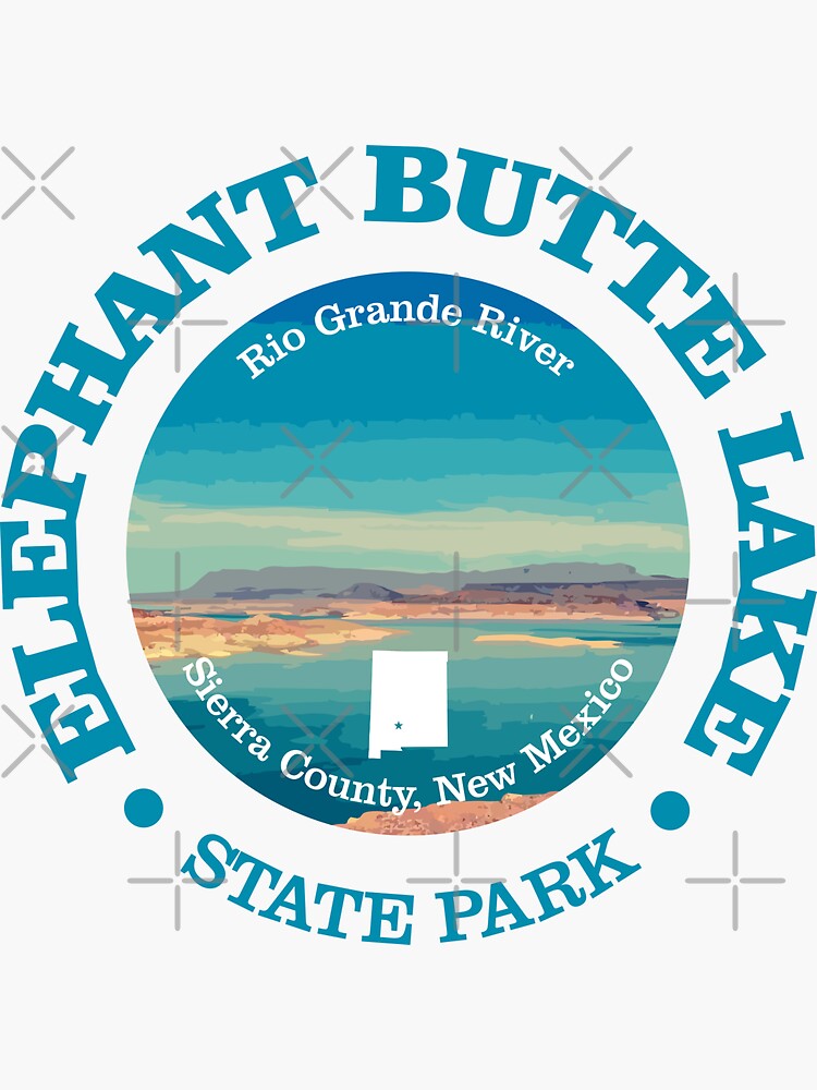 Thumbnail 3 of 3, Sticker, Elephant Butte Lake State Park designed and sold by curranmorgan.