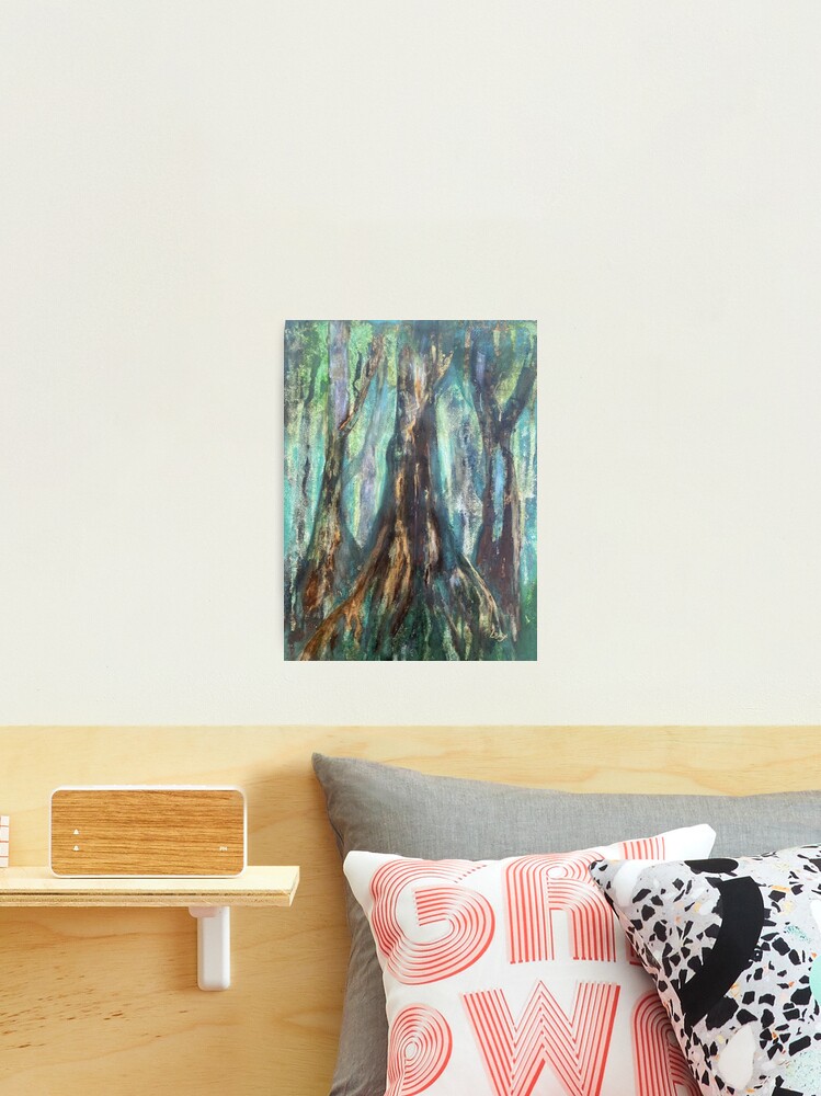 Thumbnail 2 of 3, Photographic Print, Tree Study in Browns and Greens designed and sold by Lizr81.