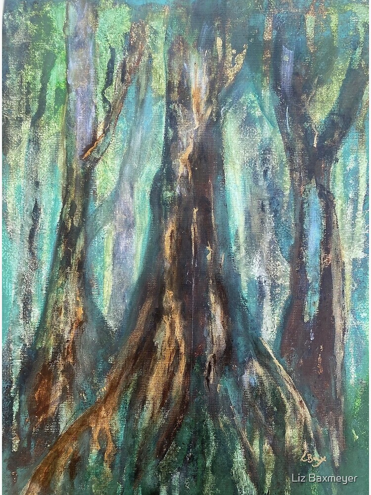 Thumbnail 3 of 3, Photographic Print, Tree Study in Browns and Greens designed and sold by Lizr81.