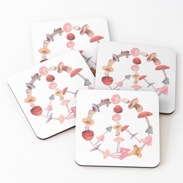 Item preview, Watercolor mushrooms pacific designed and sold by LilyAmelieArt.