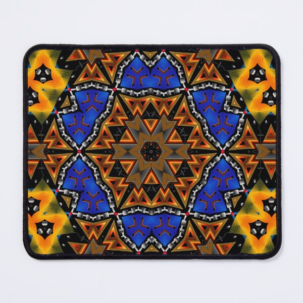 Item preview, Big game blue ankara cosmic waves designed and sold by Afro-spirit-art.