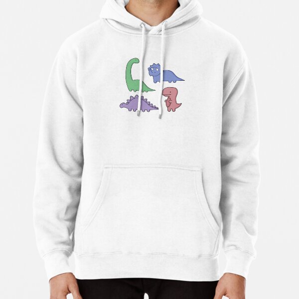 Dinosaur Illustrations Pullover Hoodie