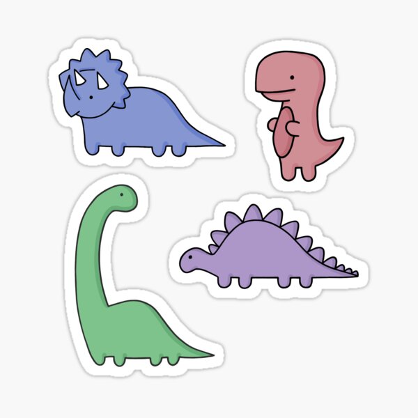 Dinosaur Illustrations Sticker