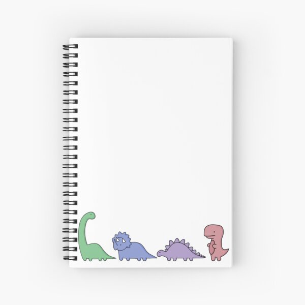 Dinosaur Illustrations Spiral Notebook