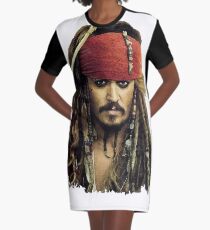 Captain Jack Sparrow Graphic T-Shirt Dress