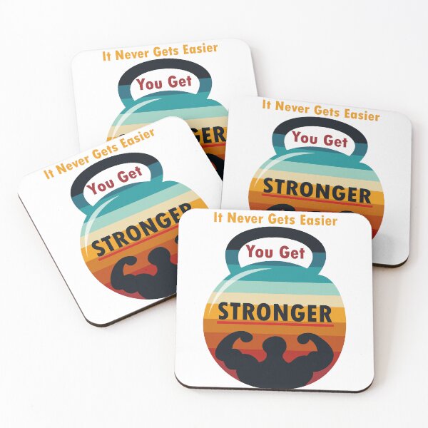 Item preview, It Never Gets Easier You Get Stronger - Retro Vintage designed and sold by sbe-zone.