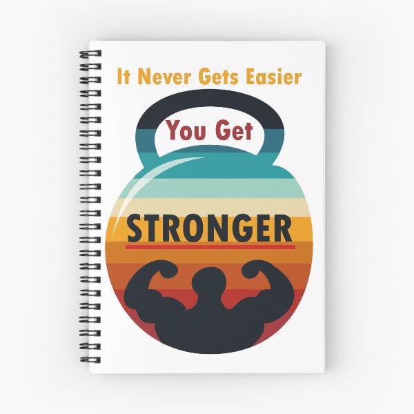 Item preview, It Never Gets Easier You Get Stronger - Retro Vintage designed and sold by sbe-zone.