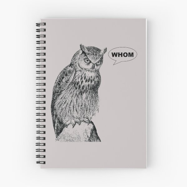 Item preview, Whom Owl Funny Grammar  designed and sold by scooterbaby.