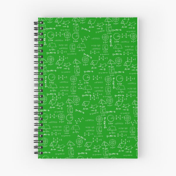 Item preview, Cute Math Doodles Design Drawn with White Ink  on the Green Background  for All Who Love Math, Science, and Doodles designed and sold by IraNiva.